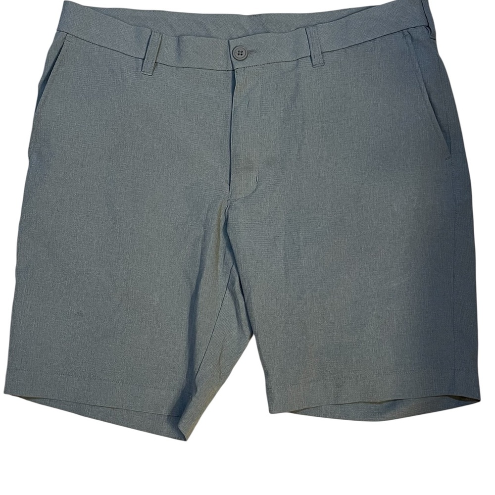 Roundtree & Yorke Gray Flat Front Chino Shorts